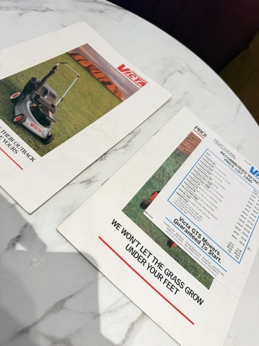 Victa lawn mower brochure - lawn,