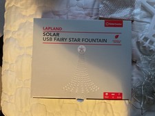 SolarCentre Lapland XmasUSB Solar Fairy Star Fountain Light Powered by Leaf Mini