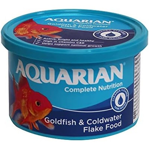Aquarian goldfish flake - flake, food