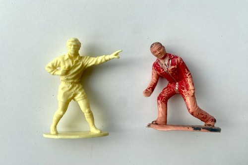 Vintage scalextric pit crew - pit,