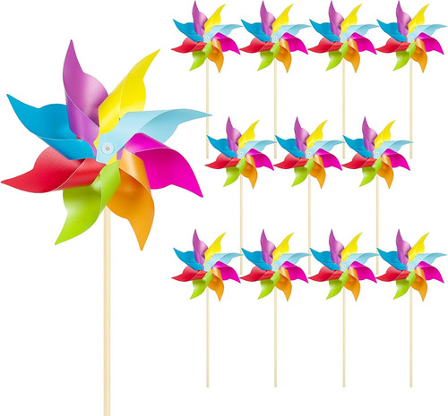 Pack rainbow pinwheels - pack,