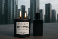 Natural Highly Scented Designer Cologne Inspired Large Soy Candle 250g Mens Gift