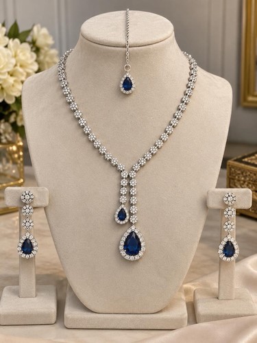 Indian necklace earrings - ad,