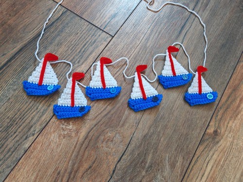 Crochet boat garland - crochet,