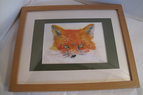 Original fox snow painting - ,