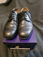 Warner Kern Mens Pellame Napps Nero Black Leather Dance Shoes Size Uk6.5 Eur40