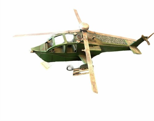 Metal tin green chopper model - metal,