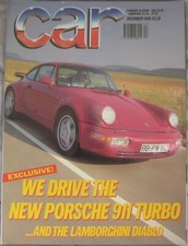 CAR December 1990 featuring