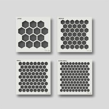 Honeycomb stencils, reusable