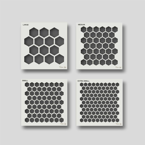 Honeycomb stencils reusable - honeycomb,