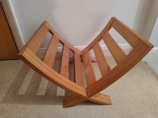Wooden magazine rack - wooden, –