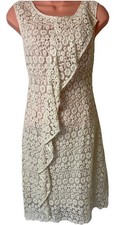 Reiss Ivory Crochet Lace Dress