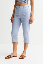 Ex UK Brand Ladies Summer Capri Crop Trousers Womens 3/4 Cropped Pants