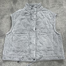 Zara Grey Padded Gilet Size