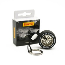 Pirelli Tyre Keyring - White