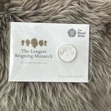 The Longest Reigning Monarch £20 Pound Fine Silver Coin 2015