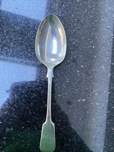 Silver plated serving spoon - silver-plated,