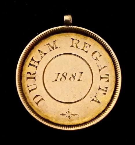 9ct gold rowing - 9ct, fob