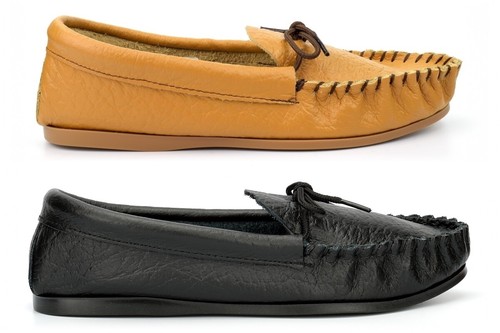 Mens leather moccasins - leather,