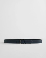 GANT Mens Leather Belt - 410 Marine