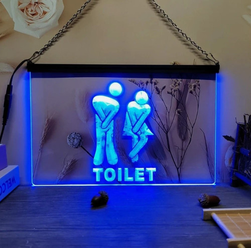 Funny toilet led neon light - led,