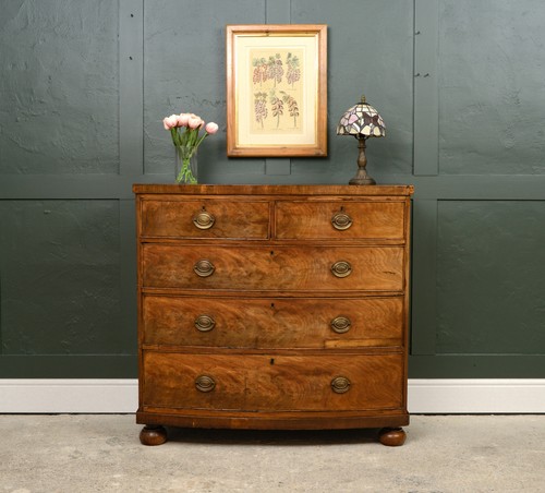 Victorian bow fronted mahogany - victorian,