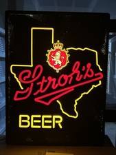 Stroh’s Beer Texas Lighted