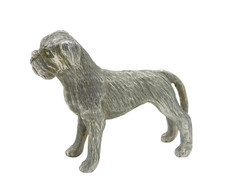 Cast sterling silver - cast, bulldog