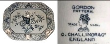Antique 1892' C.CHALLINOR GORDON Pattern Victorian Serving Platter 40cm Rare