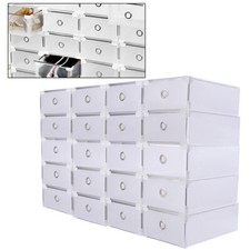 20X Clear Plastic Shoe Storage