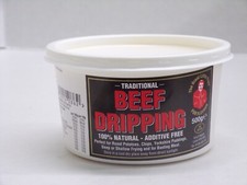 3 x 500gms British Beef Dripping/Tallow for Deep/Shallow Frying. Est -  1963.