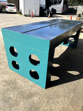 8ft X 3ft 3" ENGINEERS CAST IRON SURFACE TABLE MARKING OUT WELDING UK DELIV A-56