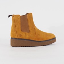 Womens Timberland Bluebell Chelsea A24YB Brown Leather Slip On Walking Boots