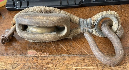 Antique wooden single whip - antique,