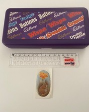 VINTAGE 1990 CADBURY’S PENCIL BOX HARD PLASTIC CASE 
