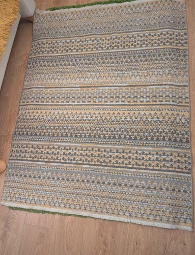 Dunelm grey ochre parker - ochre, rug