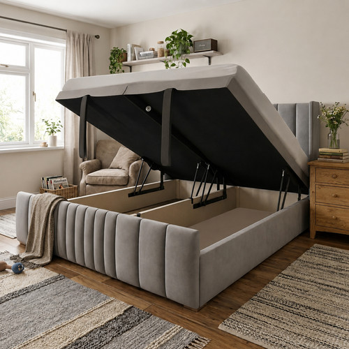 Ottoman divan winged panel - ottoman, bed