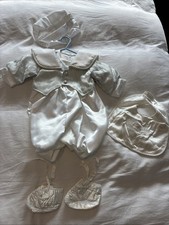 Boys Full Christening Outfit Handmade 0-3mths Brand New