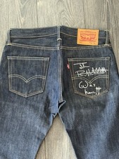 John Lydon Signed Levi’s 511 Selvage Jeans Johnny Rotton Sex Pistols