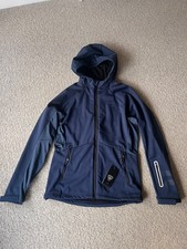 Rossignol Soft Shell Hooded Ski Jacket BNWT Navy Blue Mid Layer Mens Medium M