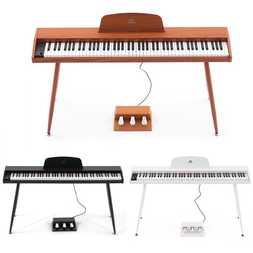 Black white brown keys - black/white/brown, 88