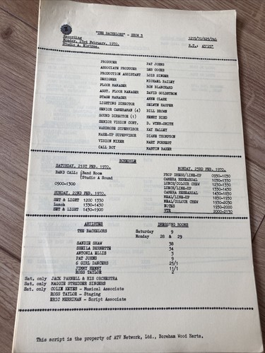 The bachelors show 1970 - bachelors,