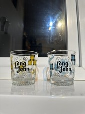 Vintage Ballantines Whisky Tumblers , Long John, Black&White,king George IV.RARE
