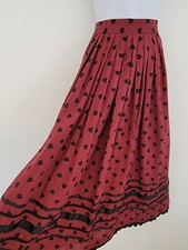 Vintage Skirt Maxi Red Check