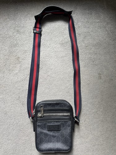 Gucci black messenger bag - gucci,