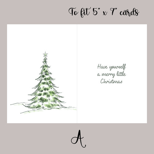 Christmas inserts for card