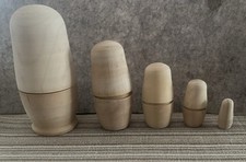 Unpainted Nesting Dolls - DIY