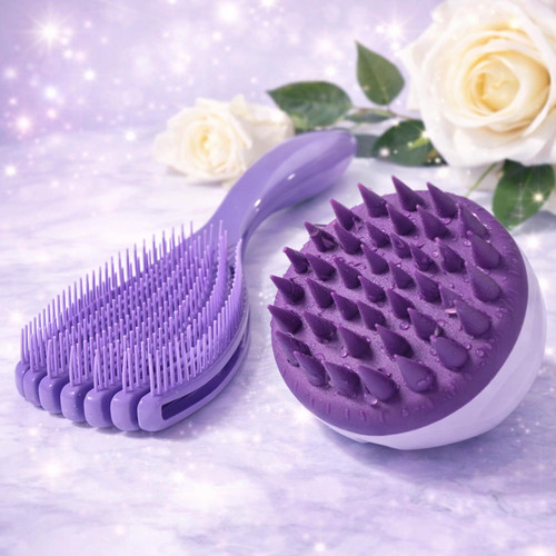 Scalp massager shampoo - massager, brush
