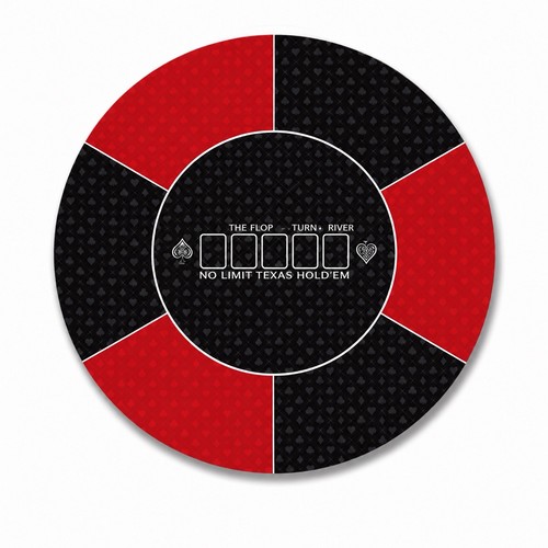 Laier round poker mat texas - mat,