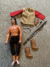 Vintage Marx The Lone Ranger Red Sleeves Indian Action Figure